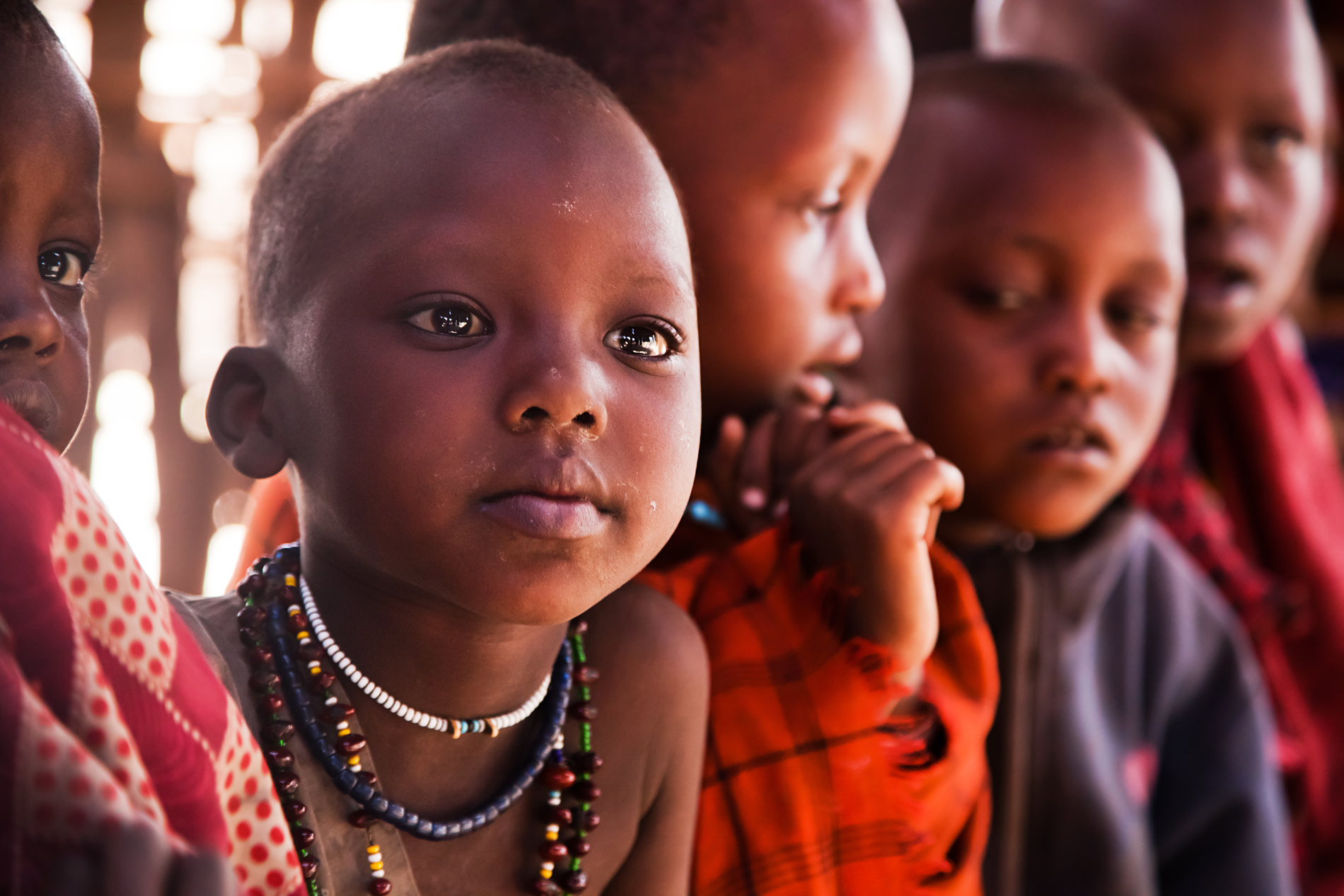 Maasai Children in School in Tanzania, Africa